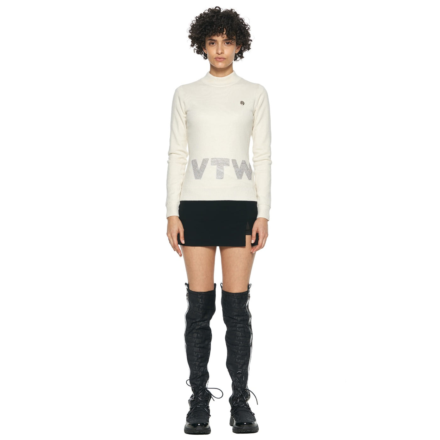 WOMEN FULLOVER CASHMERE WINDPROOF KNIT_IV