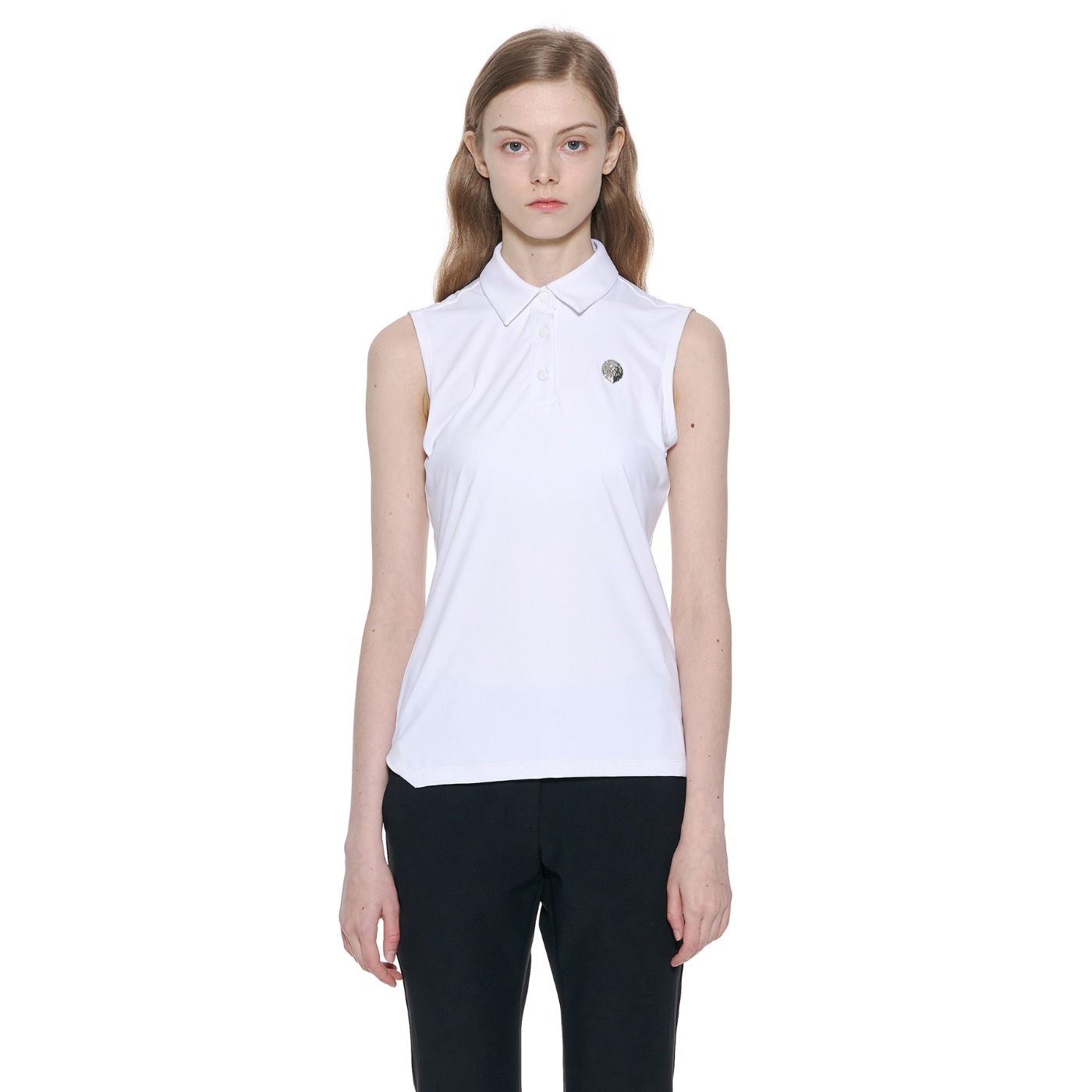 WOMEN SOLID SLEEVELESS T-SHIRTS_WH