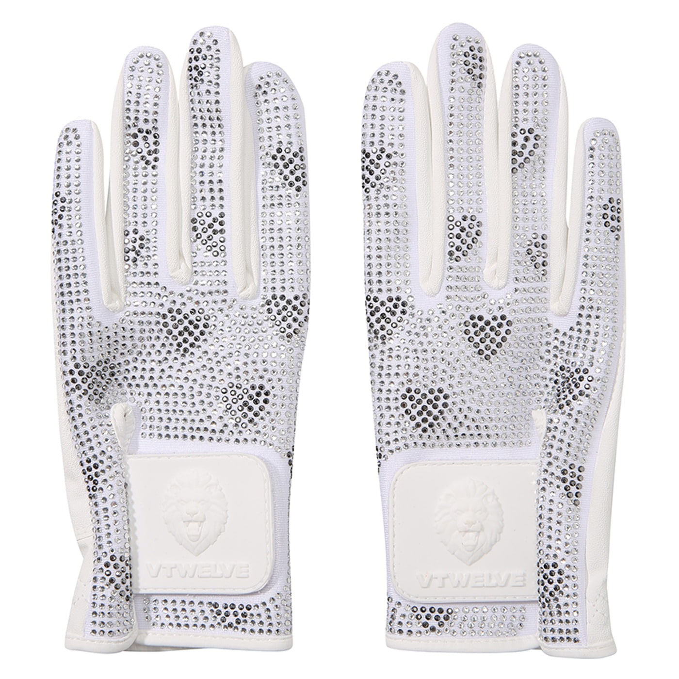 CRYSTALIZED PATTERN GLOVES_WH