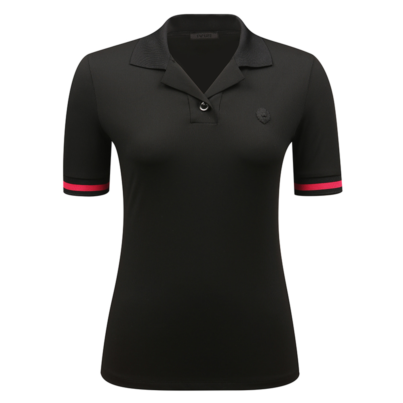 WOMEN TAILORED POLO T-SHIRTS_V21C2TO043_BK